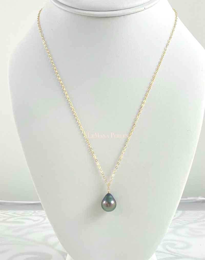 Single Tahitian Teardrop Pearl Necklace