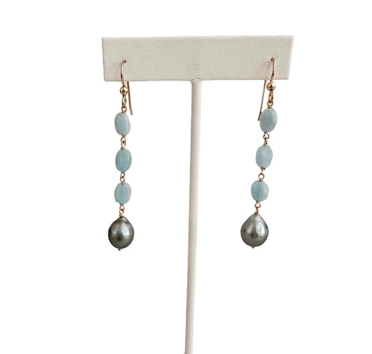 Malina Tahitian Pearl Earring