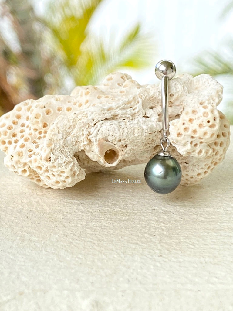 Tahitian Pearl Belly Ring