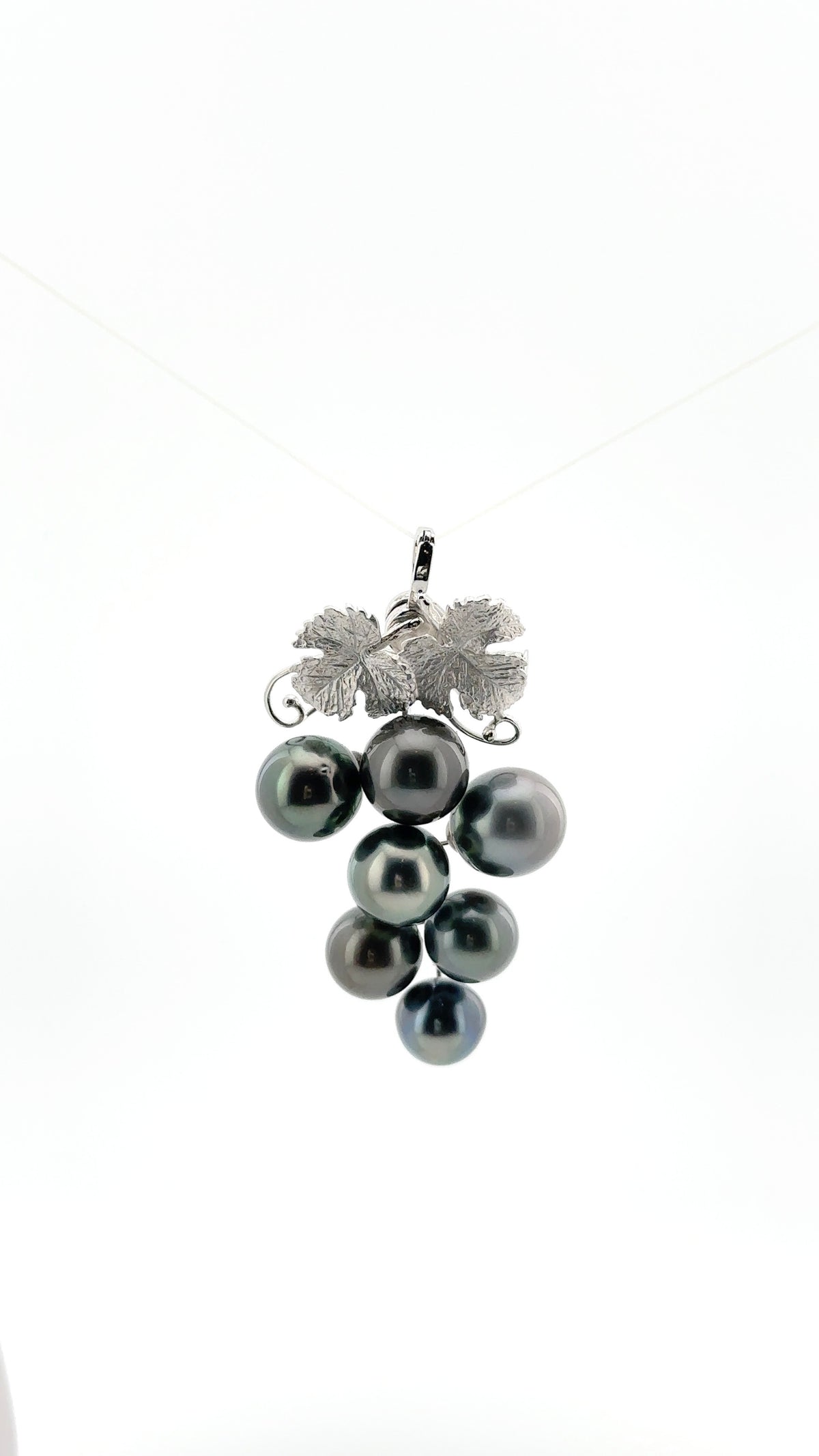 Sterling Silver Grape Brooch & Pendant
