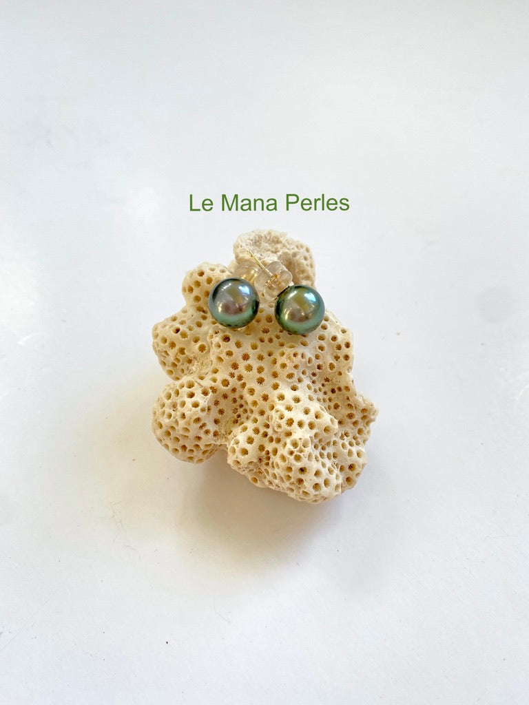 Tahitian Pearl Stud Earring