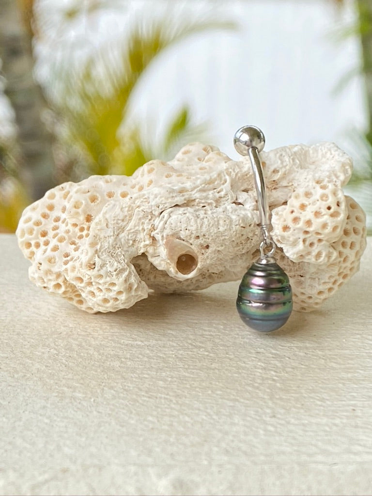 Tahitian Pearl Belly Ring