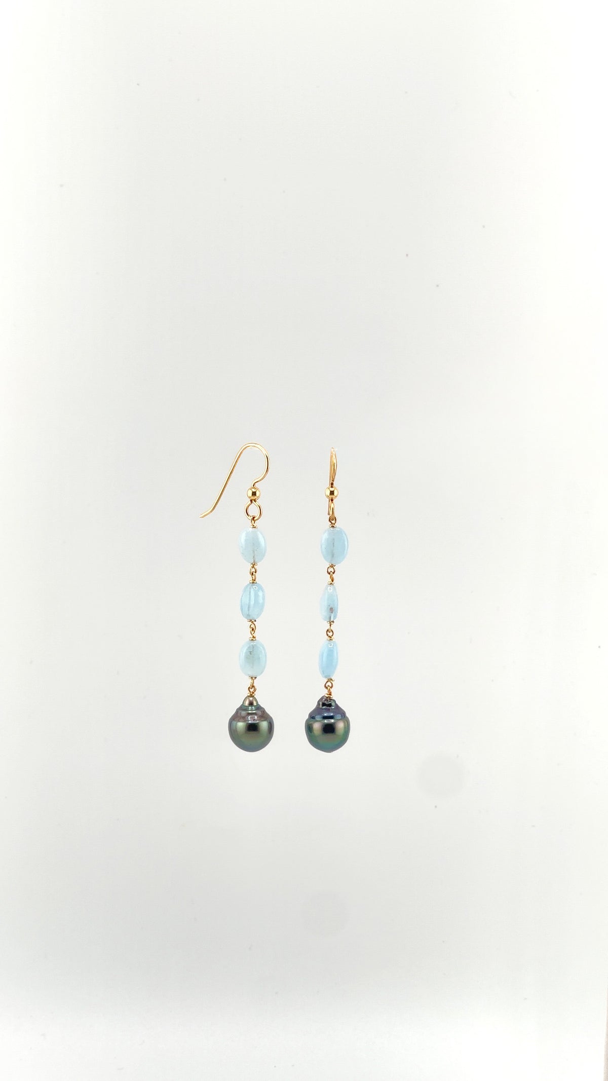 Aquamarine Teardrop Earrings