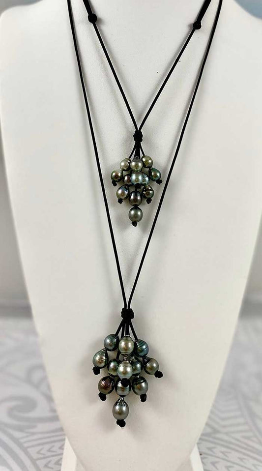 Pearl Cluster Necklace