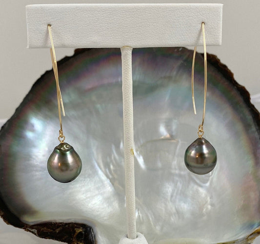 Large Baroque Pearl Earrings