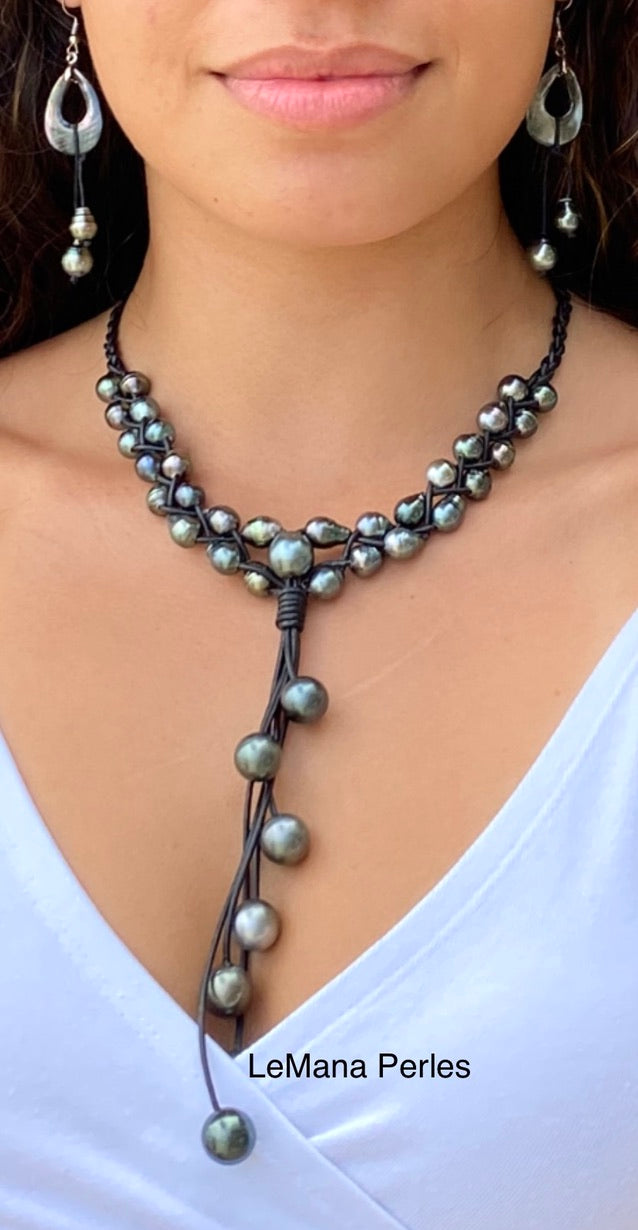 8.2-10.3 mm AAA Tahitian Baroque Pearl Necklace – Pearl Paradise