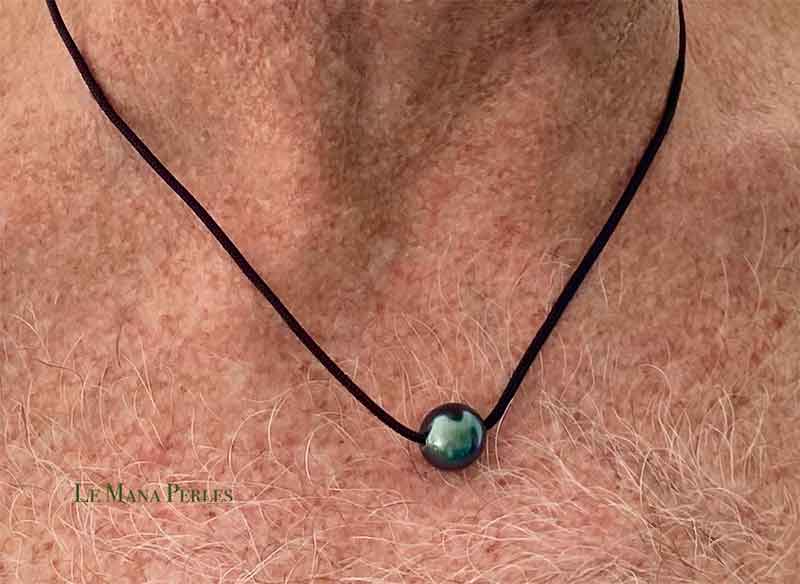 Tahitian Pearl Floater on Polyester Nylon Cord