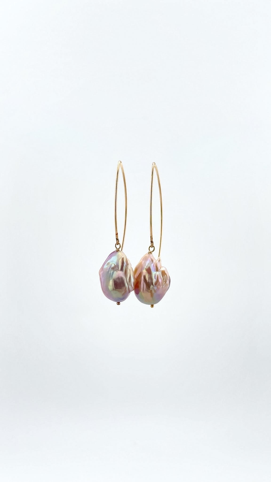 Baroque Fireball Edison French Hook Earrings