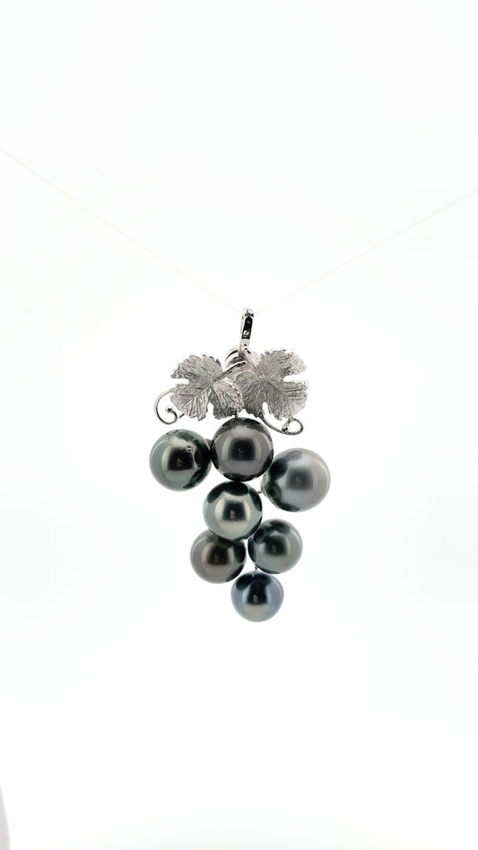 Sterling Silver Grape Brooch & Pendant