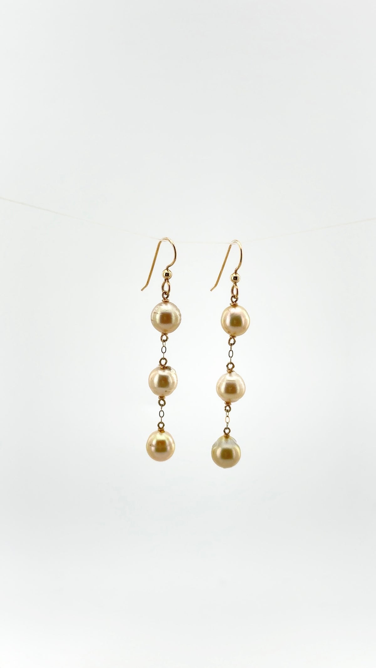 South Sea 3 Drop Earrings