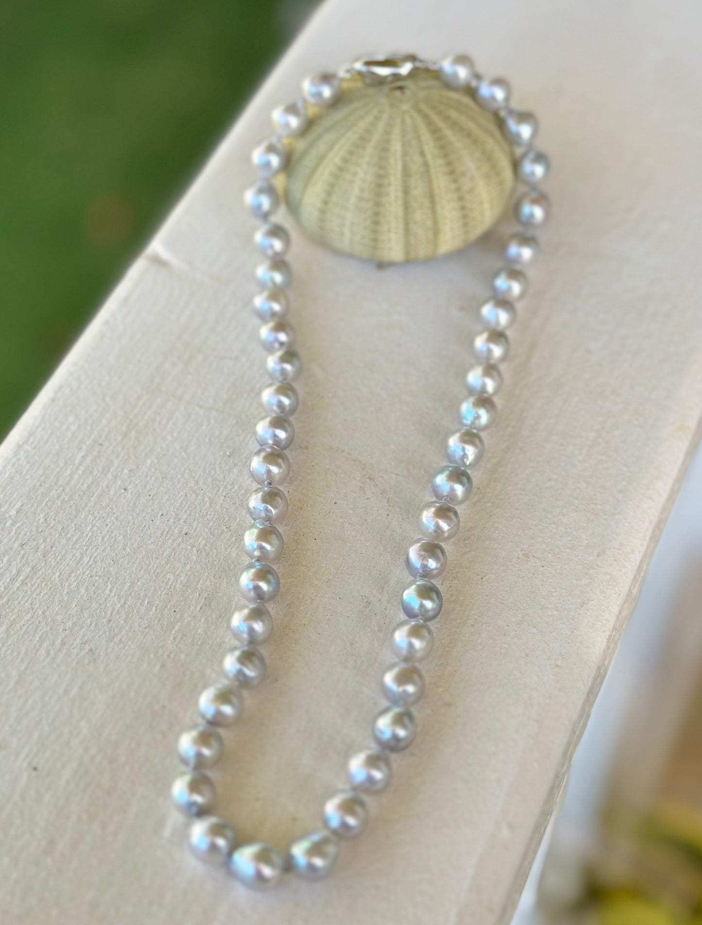 Iridescent Akoya Strand Necklace